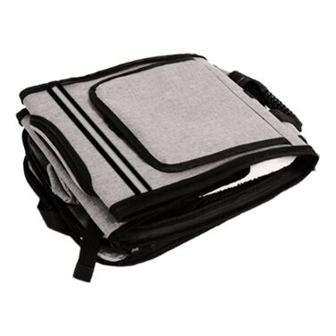 Рюкзак для котів з висувним посудом – переноска для тварин, розширювана, дихаюча, складана, для подорожей, піших прогулянок, транспортування, сірий (з чорною основою)