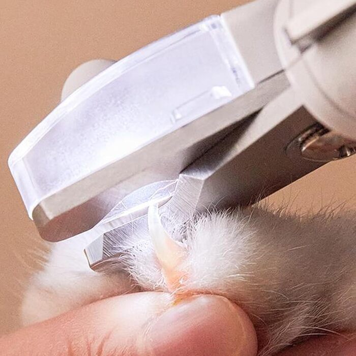 Набір для стрижки кігтів тваринам з підсвічуванням LED | Тример для кігтів собак та котів, догляд вдома, у подорожах