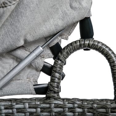 Greemotion лежанка для собак з дахом та подушкою, сірий колір, 78 x 61/100 x 83 см