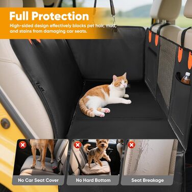 Автоматичний килимок для собак у машину BugyKido, захист заднього сидіння, водонепроникний, анти-царапин, до 180 кг