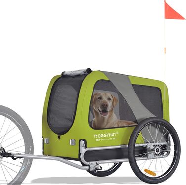 DOGGYHUT® Преміум велосипедний причіп для собак, великий, 270 л, для середніх і великих собак