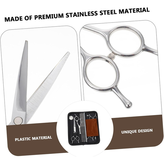 Набір для стрижки тварин Happyyami з косичками: професійний, з нержавіючої сталі, безпечний для комфорту вашого улюбленця