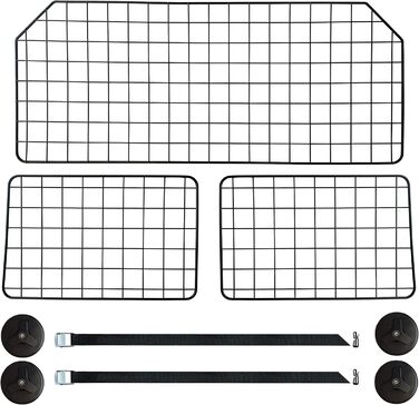 Бар'єр для собак у автомобіль NOAMOO 38-66.5 дюймів - універсальний, для SUV, мінівен, вантажівка. Безпечний огородження для тварин.