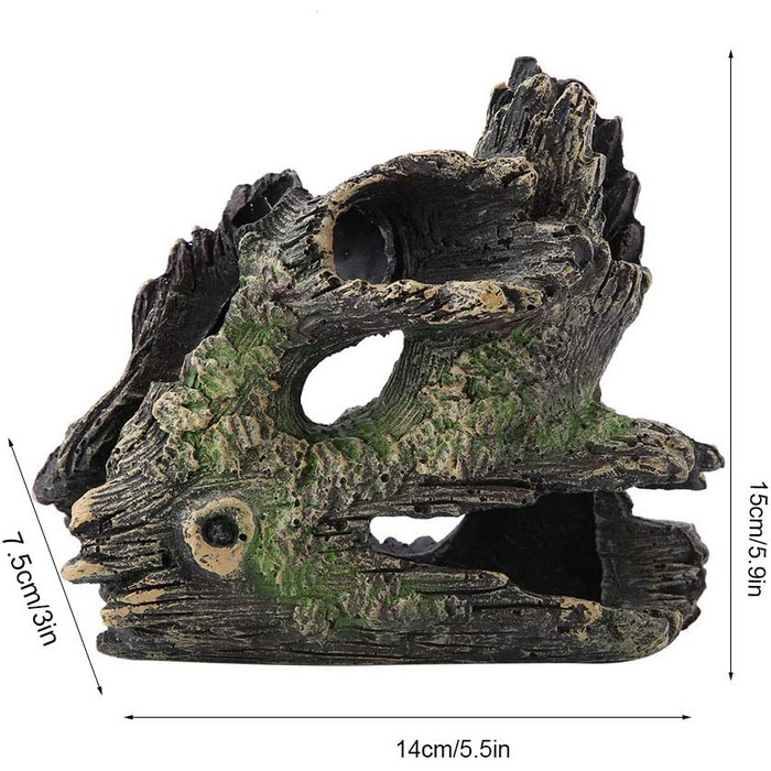 Штучний корінь для акваріума Zerodis: укриття для креветок, декор, штучне дерево, акваріумний декор