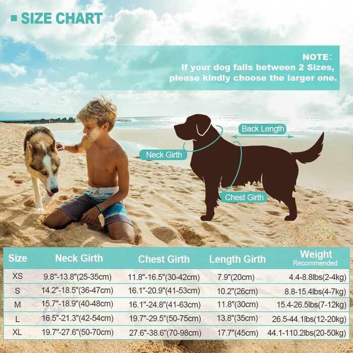 Спасальний жилет для собак EMUT, жилет для плавання для собак маленьких, середніх та великих порід з ручкою для порятунку, безпечний жилет для собак для басейну, пляжу, катання на човні (Medium, Колір: Морська хвиля)