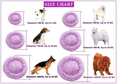 Кругле ліжко для собак 