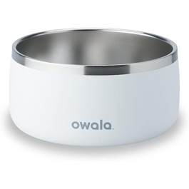 Миска для домашніх тварин Owala, нержавіюча сталь, 1,3 л, біла