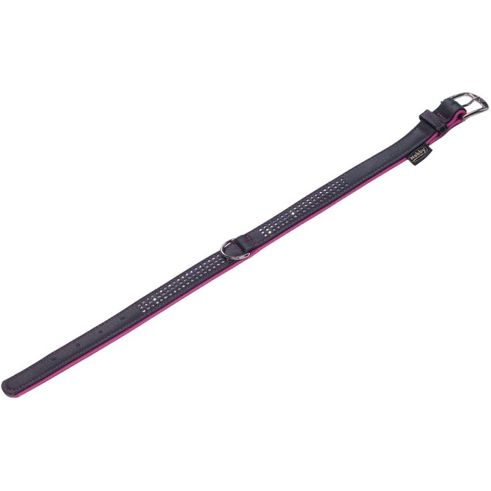 Ошийник для собак Nobby PACIFIC DELUXE тришаровий, фуксія, L (50-58 см), ширина 28/32 мм