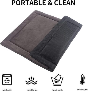 М'який килимок для собак та котів IEUUMLER: теплий, неслизький, легко миється (89x58 см, світло-коричневий)