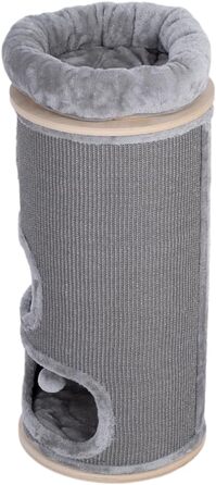 Дряпка для котів Natural Paradise Primrose | Стабільна дряпка з міцного сизалю | Сірий колір (XXL, 110 см)