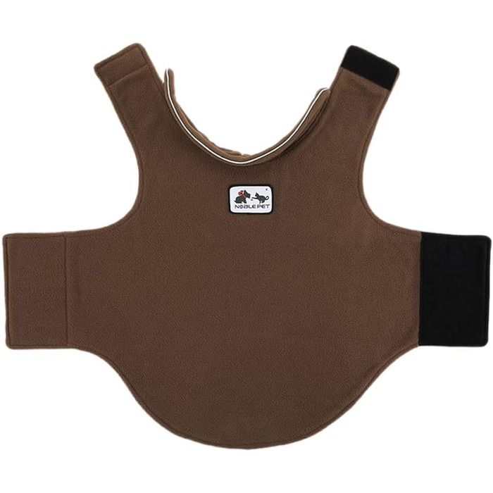 Зимовий пуловер для собак Polar Fleece, теплий, бавовняний, для собак (L, Коричневий)