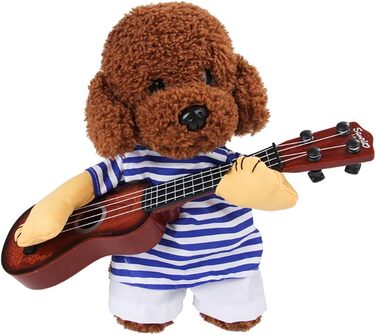 Костюм для собаки Ranvi: Гітарист, костюм для кота, карнавальний костюм для домашніх тварин, Хелловін, Новий рік, вечірка, Cosplay (L), синій, білий