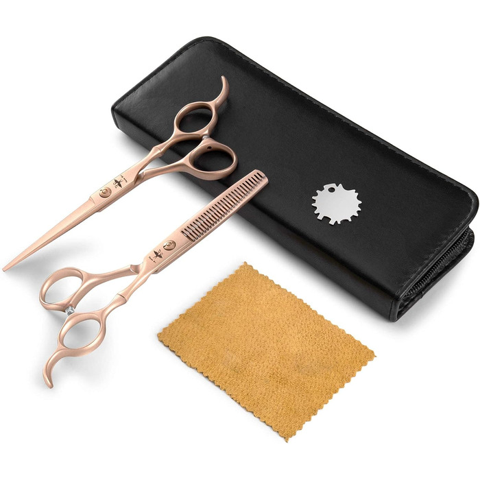 Професійний набір перукарських ножиць Haarschere: 6 дюймів, ножиці для проріджування, ножиці для текстурування, для чоловіків, жінок та дітей