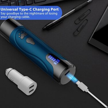 Електричний точилка для кігтів собак YABIFE, 3 швидкості, синій