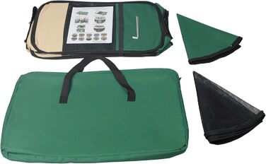 Клітка-забіг для тварин EliteField з 2 дверцятами, м'яка, різні розміри та кольори, для собак, котів та інших тварин (76,2 x 76,2 x 50,8 см, Королівський блакитний + ), (30' x 30' x 20'H, Бежевий, 62' x 62' x 24'H)