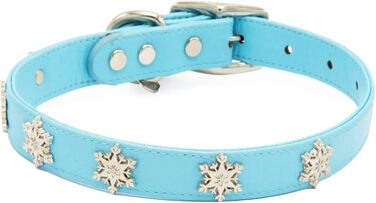 Собачий нашийник Buckle-Down Disney Frozen, сніжинки, великий, 48,3-58,4 см, 1,9 см