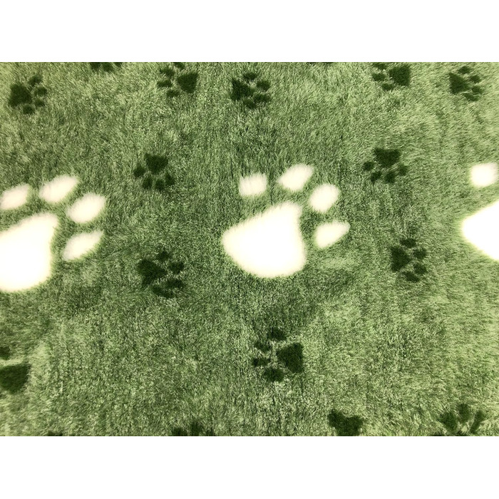 Килимок для собак Elropet Premium 30mm, антиковзаюча підстилка для собак S/M/L, Vet Bed, висока якість (S 80cm X 50cm, Зелений + білий слід)