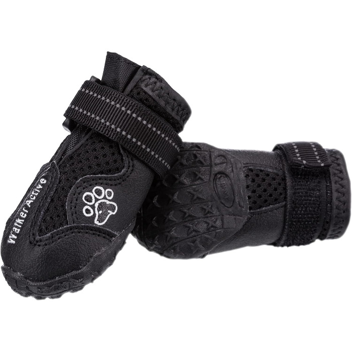 TRIXIE нековзні черевики для собак Walker Active, захист лап, розмір L–XL, 2 шт., чорні