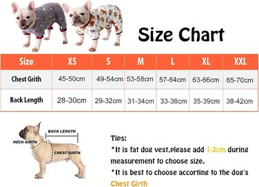 Піжама для собак BT Bear Fette Hundekleidung, тепла та м'яка, для осені та зими, костюм для собак та котів, одноцільний, розмір XXL (довжина спини 38-42 см)