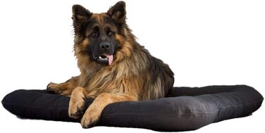 Ліжко для собак 4L Textil KLEO - великі породи, XL (130x110 см), чорний колір, з блискавкою, миється