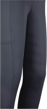 Легінси для верхової їзди Lazura Ariella | Еластичні штани для верхової їзди з кишенею для телефону | Середня посадка, повний облягання, силіконовий grip та класичний крій | Екіпірування для верхової їзди, 32, Графіт