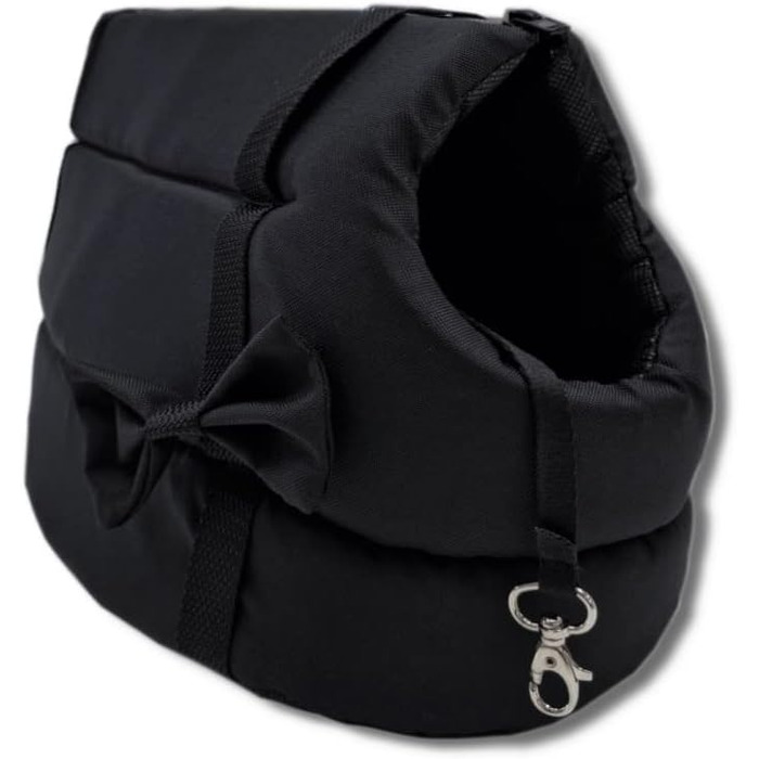 Сумочка для собак та котів Odolplusz Elegante, чорна, миюча, для маленьких та середніх порід, XS, S, M, L