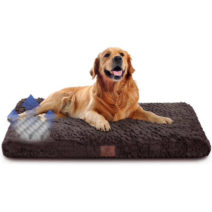 Матрац для собак American Kennel Club з memory foam, ортопедичний, 42x27 см, коричневий