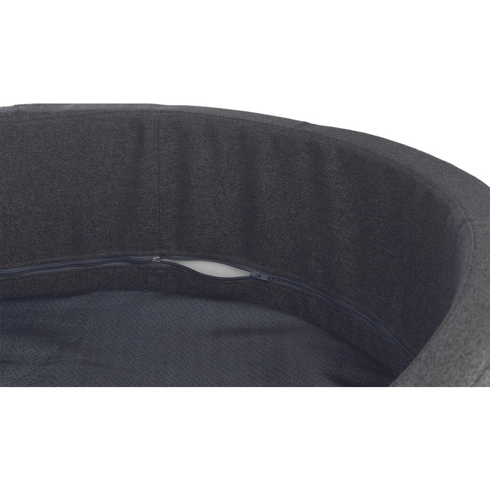 Крісло-лежанка для собак TRIXIE CityStyle, 80x65 см, темно-зелене - овальне ліжко для середніх собак, зручне та миється, 37733