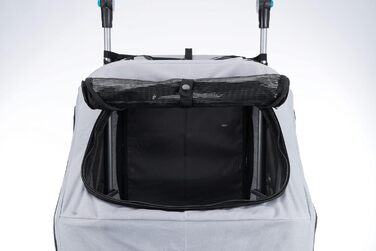 Велопричіп для собак TRIXIE 46×50×67 см, до 22 кг, зі світловідбивачами, складаний, з подушкою та повідцем