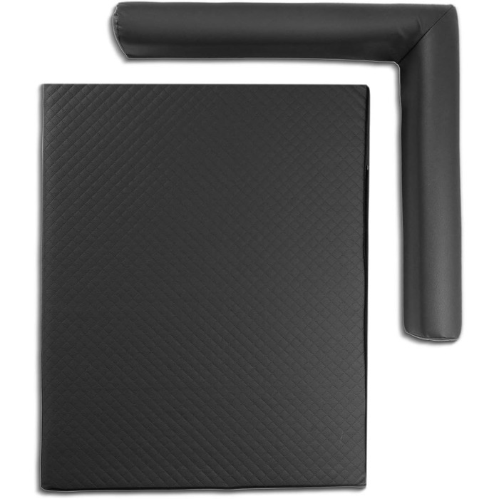 Крісло-ліжко для собак Mayaadi-Home Eck, чорне, 90x120x10 см, з штучної шкіри, м'яке, для дому