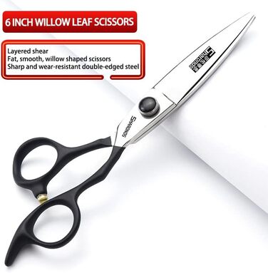 Професійний перукарський інструмент SHAROND: 6-дюймовий набір ножиць з японської сталі 440C (4 шт.)