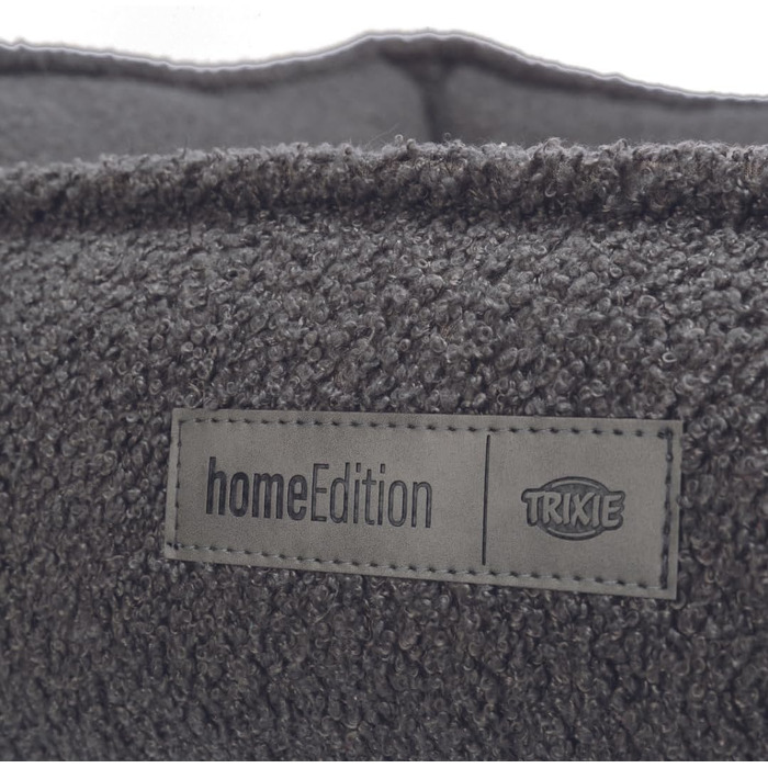 ТRIXIE Лежанка для собак Coline, 80x65 см, сіро-бежева - з перероблених матеріалів, для собак середніх порід, кошик, неслизька, знімний чохол, 36671