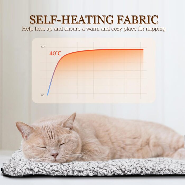 Самогріюча ковдра для котів та собак Nobleza, 50 x 70 см