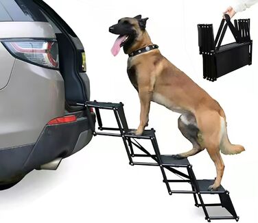 Рампа для собак, складана, до 60 кг, захист суглобів, для великих та маленьких собак, легко складна, для дому