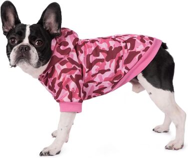 Теплий флісовий худі BT Bär з камуфляжним принтом для собак та котів, зимовий світшот, куртка, теплий одяг для маленьких та середніх тварин (зелений)