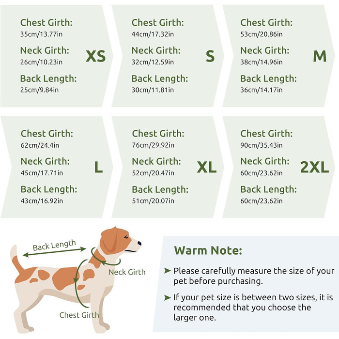 Зимовий теплий одяг для собак з блискавкою, вітронепроникний, з відбиваючими смугами та нагрудником для малих, середніх та великих собак, зелений, розмір M