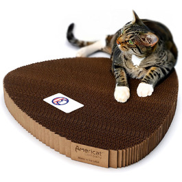 Кігтеточка для котів Americat XL з картону, з обох сторін, міцна, без ворсу, довговічна