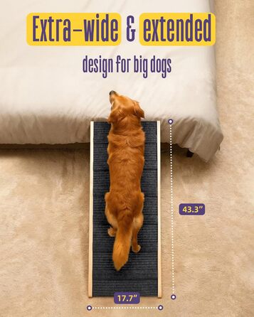 Рампа для собак Extra Lange, 190 см: стабільна авторампа для великих собак, для SUV, комбі та автодому, до 90 кг