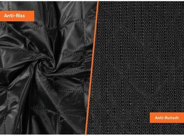 Захист для автосидіння для собак GlobalTrend – водовідштовхувальний, нековзний, 4-в-1 з боковими захистами, захистом від подряпин та кишенями – для собак будь-якого розміру