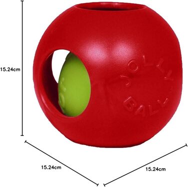 Іграшка для собак Jolly Pets Teaser Ball, 15 см, червона
