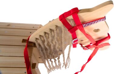 PFIFF Trenzaum 'Lotty' для іграшкових та дерев'яних коней, іграшкова вуздечка, розмір універсальний (червоний)