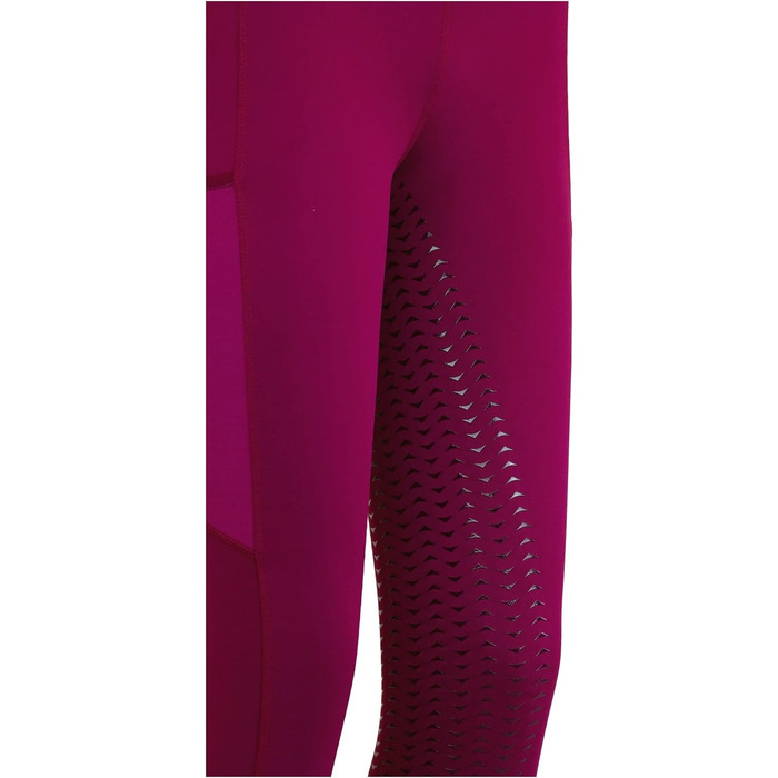 Лазура - Рідлегінги для жінок та дівчаток Emilia | Повний силіконовий покрив | Рідлегінги з 2 бічними кишенями для телефону | Рідлегінги в п'яти кольорах | Розміри 116-176 та 34-46, колір: Cranberry