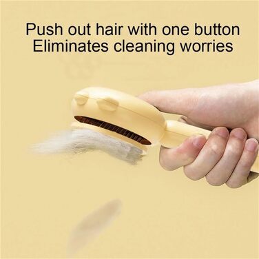 Бурштук для догляду за шерстю котів та собак з довгим хутром. Щітка для грумінгу, видалення шерсті та масажу. Світло-зелений колір