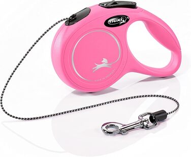 Рулетка для собак Flexi 25210769, розмір M, до 25 кг, 4.8 м, рожева