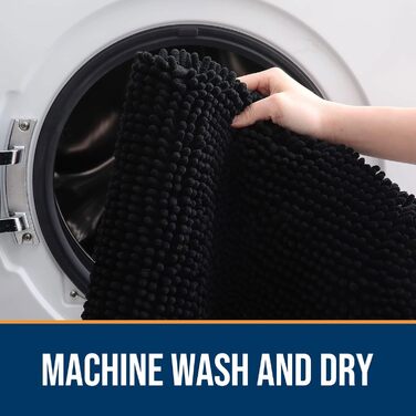 Набір килимків для собак OLANLY, 2 шт., 91.4 x 61 см, швидковисихаючі, водопоглинаючі, антиковзні, миючі, з джерсі, чорні