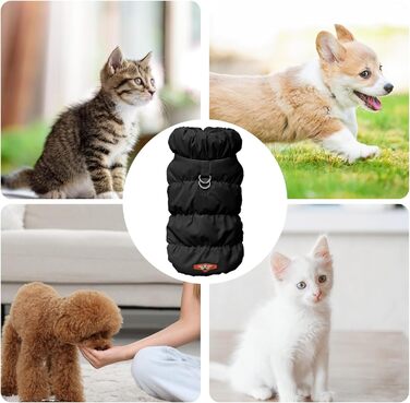 Пуловер для собак з бавовни - тепла куртка для собак на зиму | Пуловер, куртка для холодної погоди | Вітронепроникний зимовий одяг для цуценят маленьких, середніх та великих порід