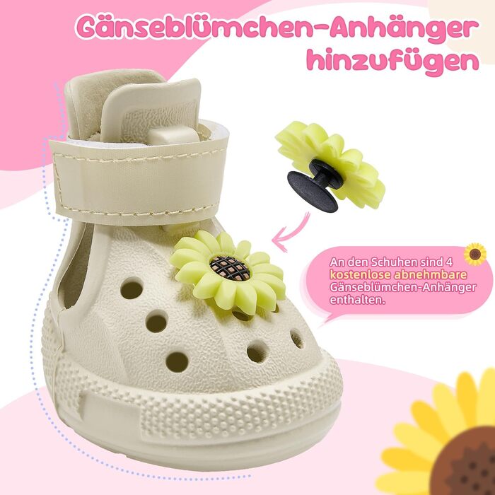 Чоботи для собак Eyein - захист лап, літо. Дихаючі, неслизькі собачі сандалії з регульованими світловідбиваючими смугами для маленьких, середніх та великих собак. Легко одягаються та знімаються (Розмір 6). Ширина 5.5 см (Розмір 3: Ширина 4.0 см, Білий)