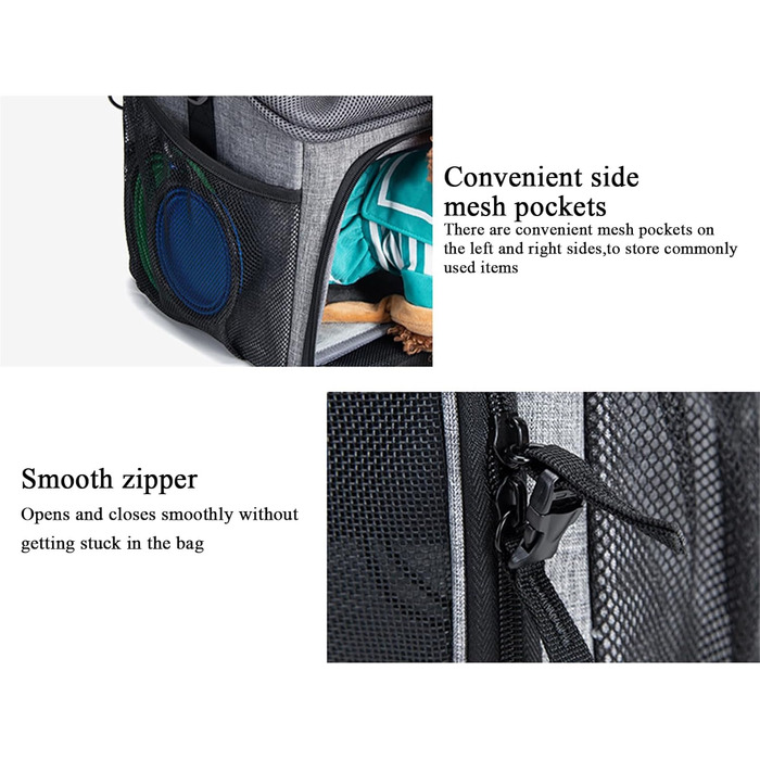 Крісло для собак на велосипеді | Дихаючий кошик для собак - знімний мішок для перевезення, ідеально для подорожей, заднього двору, гір, кемпінгу