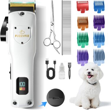 Професійна машинка для стрижки собак Leise з нержавіючої сталі, для густого та кучерявого хутра