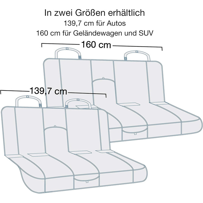 Захисна підстилка для авто Kurgo Rover для собак, чорна, водонепроникна, універсальна, 140 см